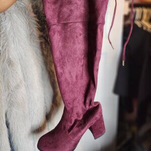 Torrid Wine knee boots